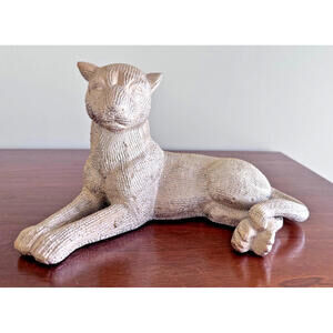 Puma/ Panther- Lion Sculpture -Gold- Large- Hollywood regency style